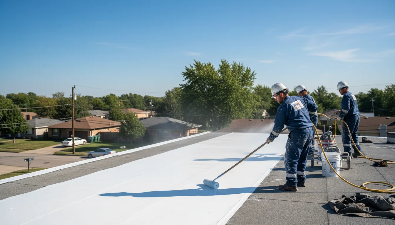 Commercial roof coating in Monahans, TX near me